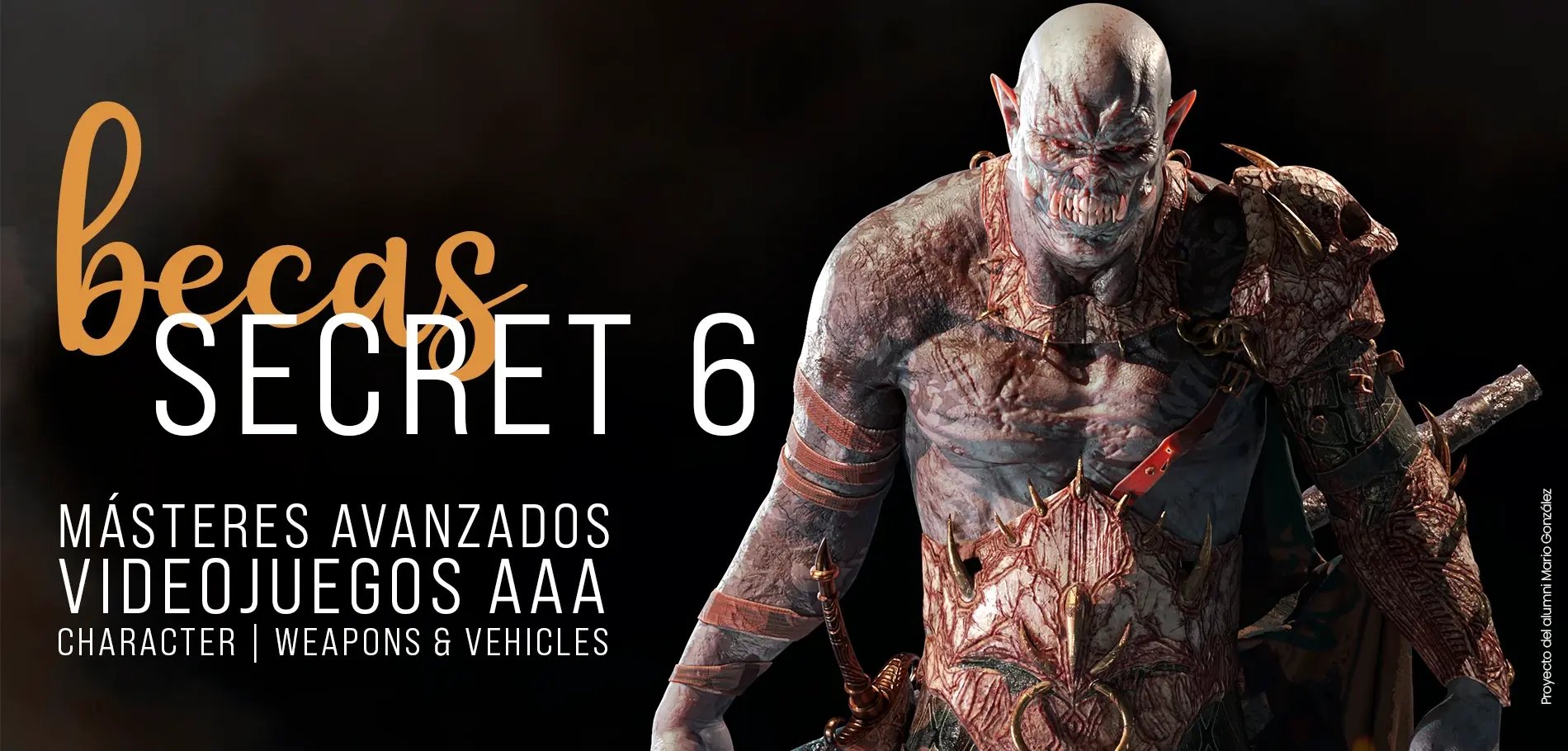 becas secret 6 para másteres avanzados en videojuegos AAA