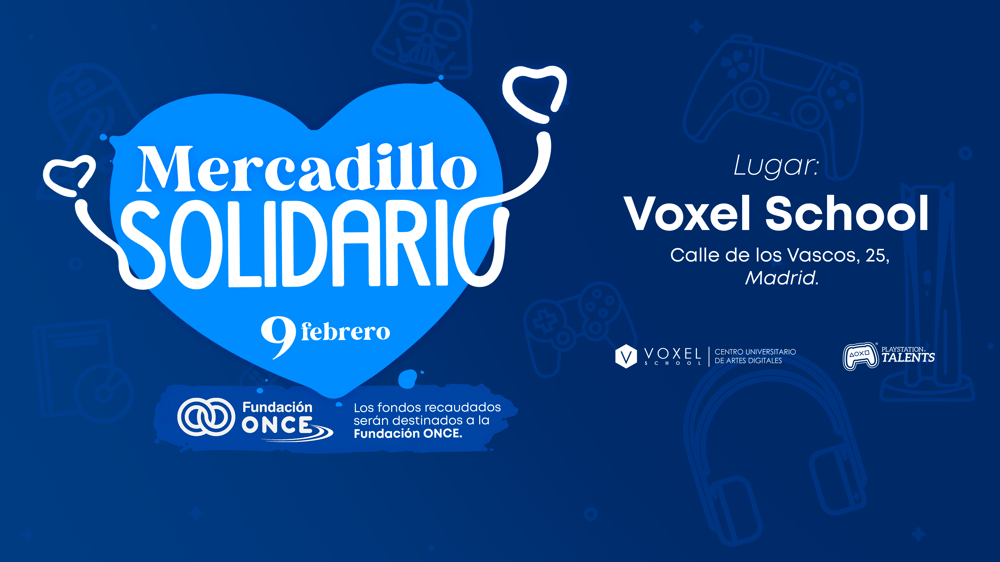 PLAYSTATION ORGANIZA ESTE VIERNES UN MERCADILLO SOLIDARIO EN COLABORACIÓN CON FUNDACIÓN ONCE Y VOXEL SCHOOL