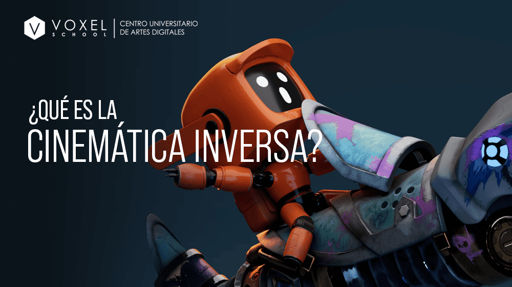 ¿Qué es la cinemática inversa o IK y cómo se aplica en la animación 3D?