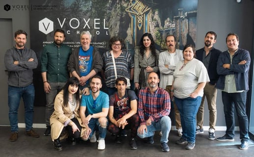 Encuentro de periodistas y empresas de arte digital en Voxel School