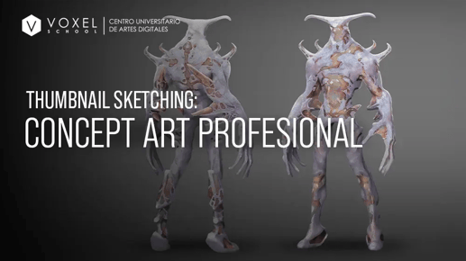 Thumbnail Sketching: cómo generar y filtrar ideas en concept art profesional