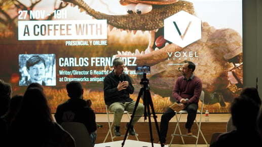 VOXEL SCHOOL CELEBRA SU PRIMER “A COFFEE WITH” CON CARLOS FERNÁNDEZ PUERTOLAS, DIRECTOR Y JEFE DE ANIMACIÓN EN DREAMWORKS ANIMATION