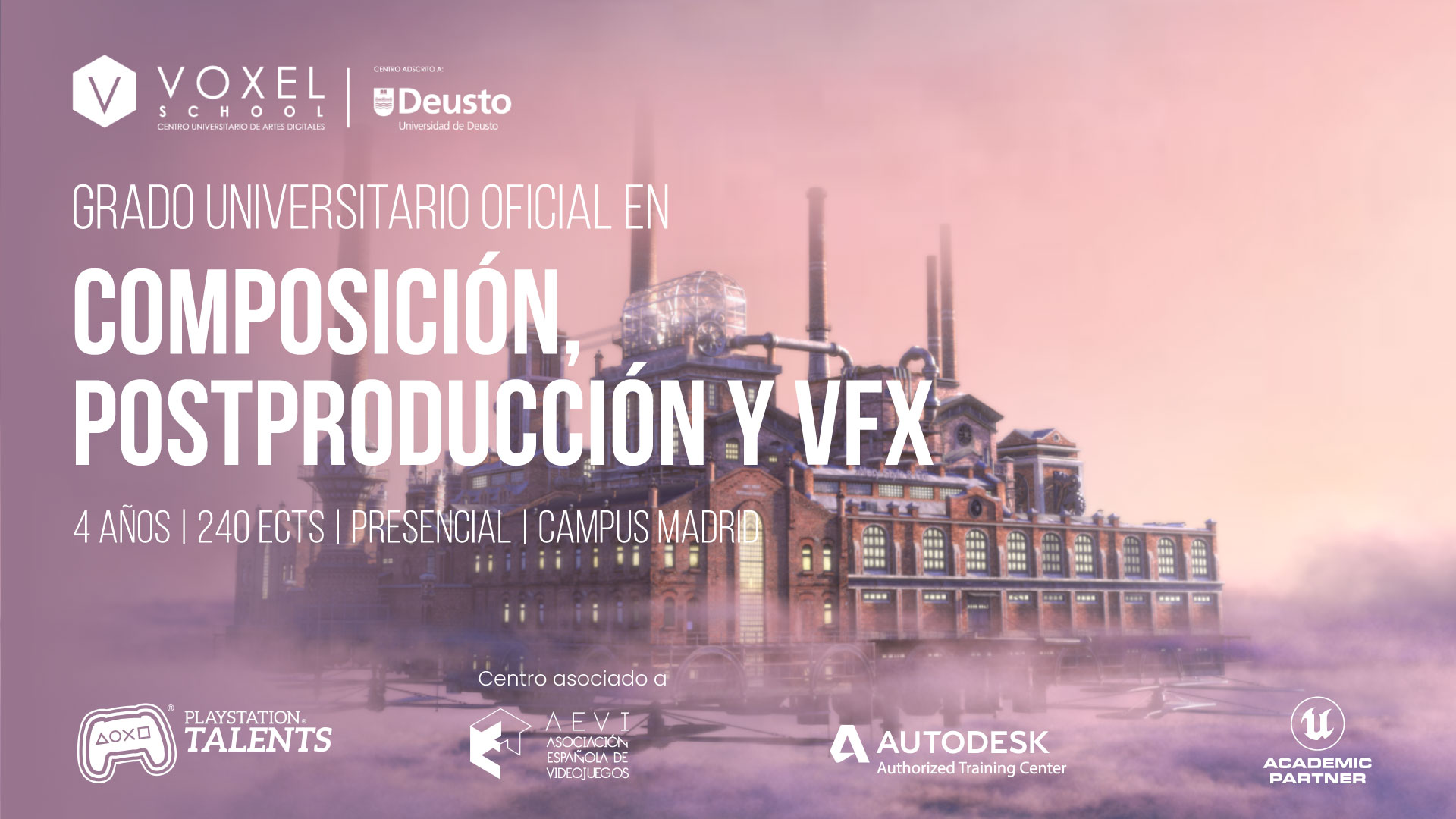 Grado en Composición, Postproducción y VFX