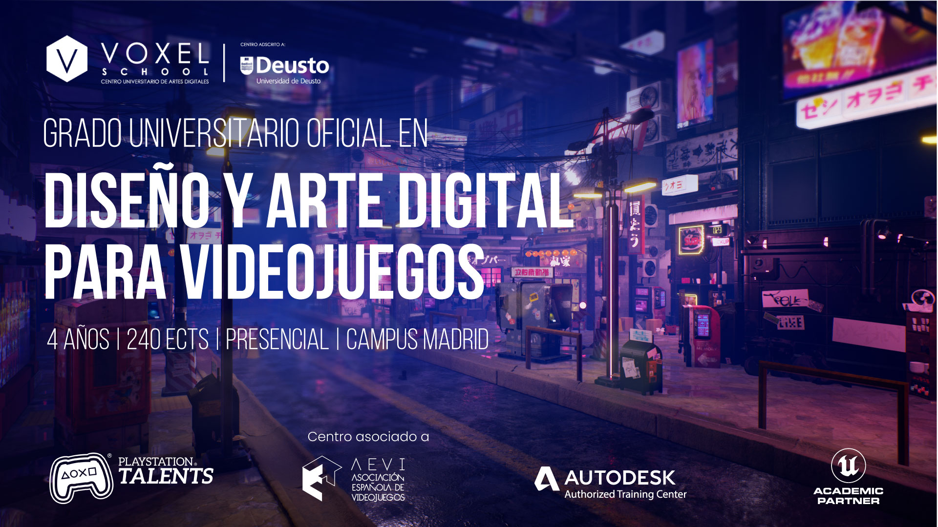 Grado Universitario en Diseño y Arte Digital para Videojuegos